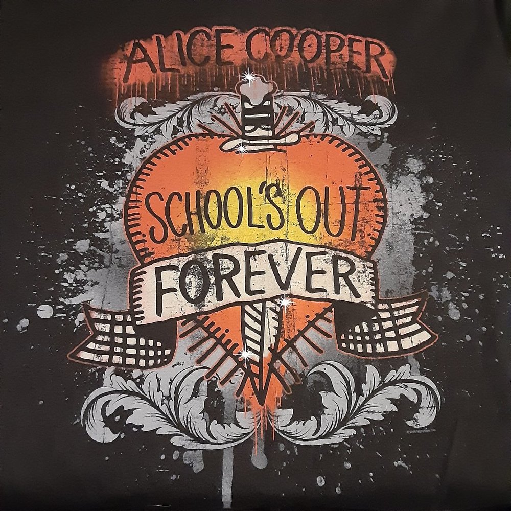 Alstyle Heavyweight Men's Alice Cooper Schools Out Forever SS T Shirt XL